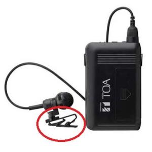 TOA WM-1320 ワイヤレスマイク中古 TOA WM-1320用タイピン型マイク（本体・クリップ別）/ WM-1320-M