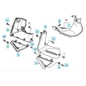 クロスカブ（JA60）用レッグシールドセット : ホンダ