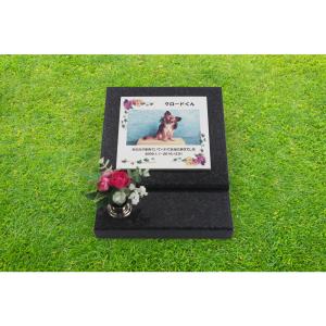 ペットのお墓プレート型 (セラミックプリント) ペット供養・手元供養・ペット位牌・陶板印刷・陶板写真・御影石・犬のお墓・猫のお墓 お盆 お彼岸 送料無料