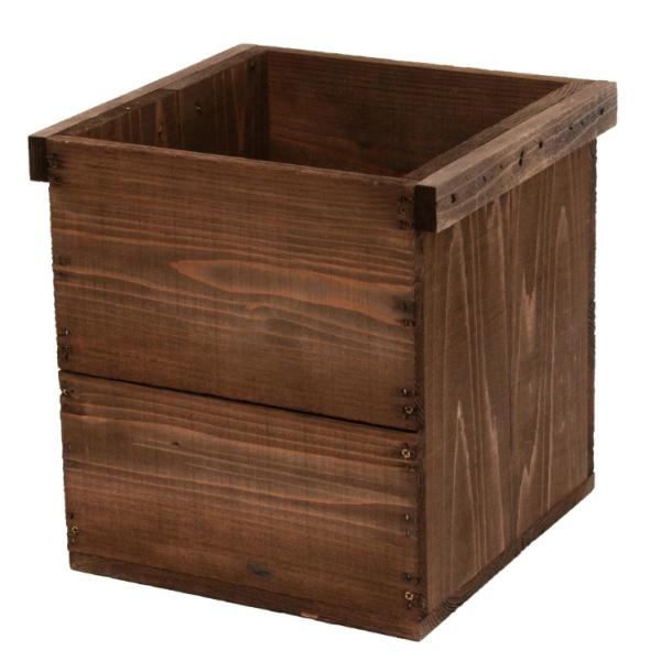 木箱　アンティーク仕立て　ガーデニング　ＤＩＹ素材