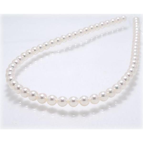 あこや真珠ネックレス７．０mm〜７．５mm　【４２cm】【花珠鑑別書可】【A】