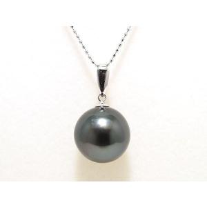 黒真珠 （黒蝶真珠）ペンダント １２mm｜yokota-pearl