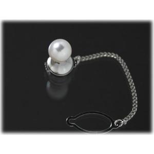 【高品質】【男性向け】【タイタック】あこや真珠8.5mmタイタック（タイピン）｜yokota-pearl