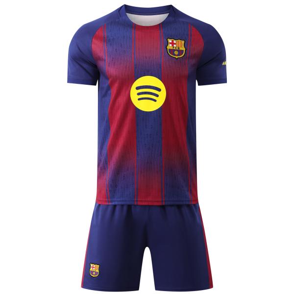 A16 バルセロナ サッカーユニフォーム2025/2026年ホームレプリカ 大人用 子供用 ノーブラ...