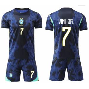 B331 サッカーユニフォーム ブラジル代表 2026/2030年シーズン アウェイ ＃7 大人用、子供用 半袖ノーブランド品のレプリカユニフォーム