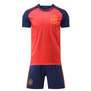 B83 スペイン代表サッカーユニフォーム 2026-2027年ホーム 大人用 子供用 上下着 ノーブランド品 番号、個人名は自由にカスタマイズできます