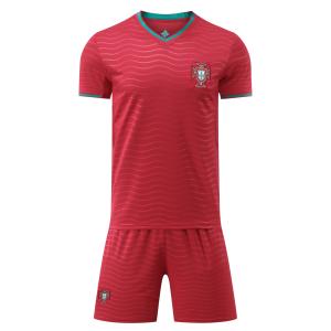 B91 ポルトガル代表 サッカーユニフォーム 2026-2030年ホーム 大人用 子供用 上下着 ノーブランド品 番号、個人名は自由にカスタマイズできます