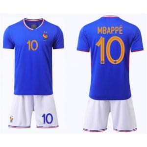 H309 フランス代表 サッカーユニフォーム 2024-2026年シーズン  ホーム ＃10   大人用、子供用 半袖　上下着 ノーブランド品のレプリカ｜yokoyama-store