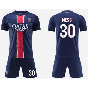 H322 サッカーユニフォーム パリ・サンジェルマン2024/2025年シーズン  ホーム ＃30   大人用、子供用 半袖　上下着 ノーブランド品のレプリカ｜yokoyama-store