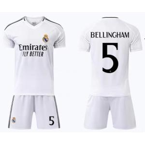 H327 サッカーユニフォーム レアルマドリード  2024/2025年シーズン  ホーム ＃5   大人用、子供用 半袖　上下着 ノーブランド品のレプリカ｜yokoyama-store
