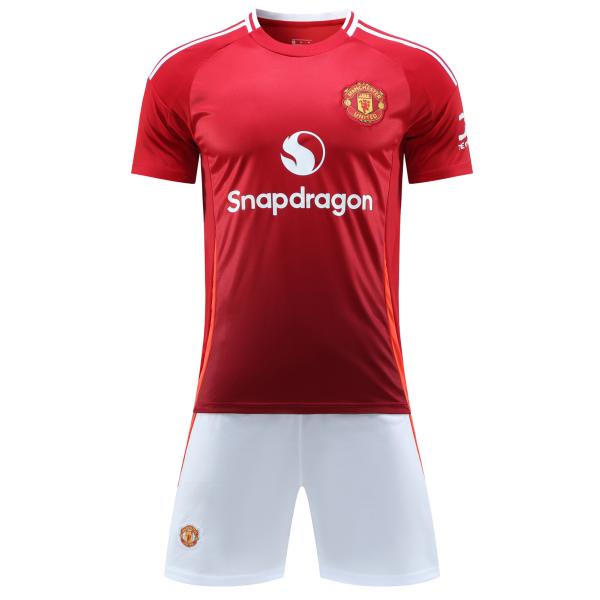 H32 マンチェスターユナイテッド サッカーユニフォーム24/25年ホームレプリカ 大人用 子供用 ...