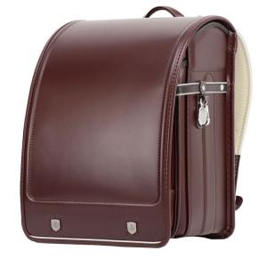 ランドセル　フィットちゃん　タフロックエンブレム　セピア×茶