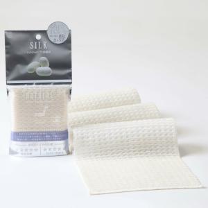 在庫処分 日本製 国産 天然素材 シルク 絹 ボディタオル ナチュラル 単品 1枚 / 体洗い 全身 お風呂 浴用 天然繊維 トウモロコシ繊維｜水回りマットの専門店 ヨコズナ