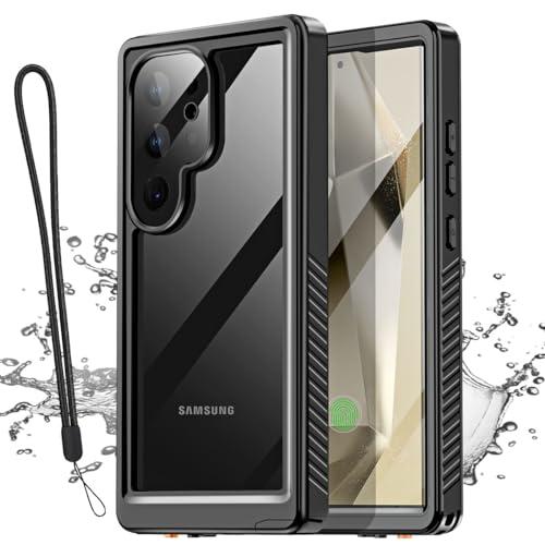 AICase Samsung Galaxy S24 Ultra ケース 防水 クリア 内蔵スクリーン...