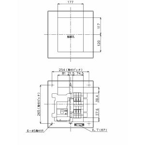 BQR8562:住宅用分電盤(露出・半埋込両用...の詳細画像2