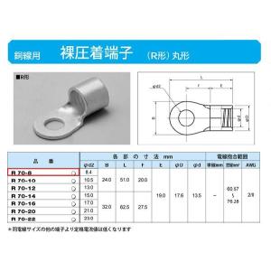 丸形圧着端子(R形)：R70-8｜yonashin-home