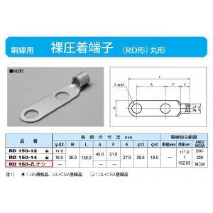 丸形圧着端子(RD形)：RD150-nasi｜yonashin-home