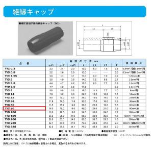 圧着端子用絶縁キャップ(TIC)黄：TIC80-Y｜yonashin-home