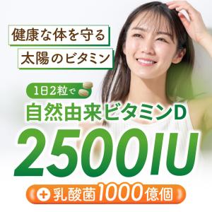 ビタミンD サプリ 2500IU キノコと酵母...の詳細画像1