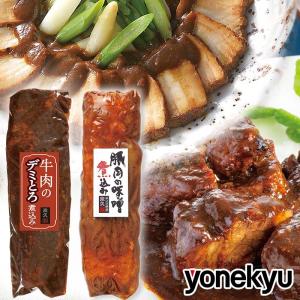 ＜限定販売＞  豚肉の味噌煮込み ＆ 牛肉のデミとろ煮込み セット 家庭用 煮込み 牛肉 お肉 肉 ディナー オードブル 人気 2026 ご飯のお供