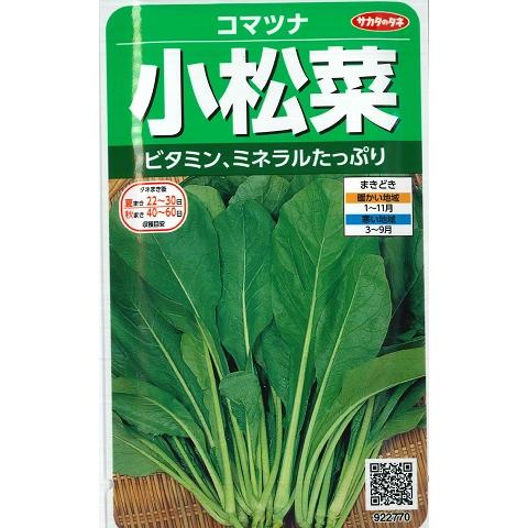 【小松菜】コマツナ【サカタのタネ】（10ml）野菜種/コマツナ[春まき][秋まき]922770