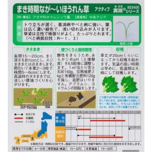 【暑さに強いホウレンソウ】アクティブPRIMA...の詳細画像3