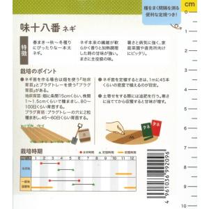 【ネギ】味十八番【横浜植木】コート種子(200...の詳細画像1