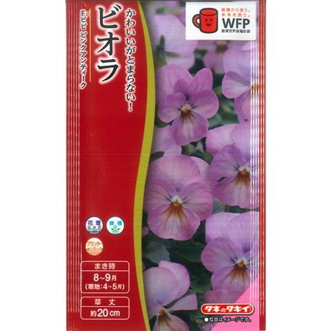 【ビオラ】ビビ ピンクアンティーク【タキイ種苗】（0.2ml）【耐寒性一年草】[秋まき]