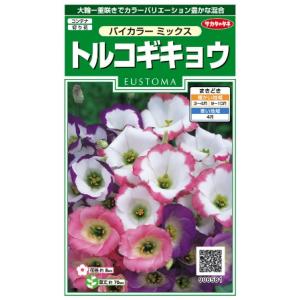 【トルコギキョウ】バイカラーミックス【サカタのタネ】コーティング種子（45粒）【耐寒性1〜2年草】[...