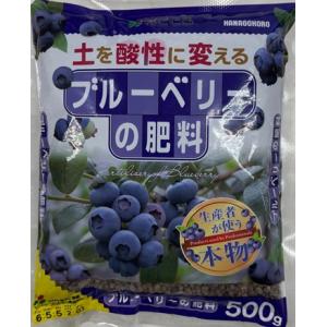 メール便送料無料【花ごころ】ブルーベリーの肥料【プロも使う専用肥料】粒状500g【有機配合肥料】