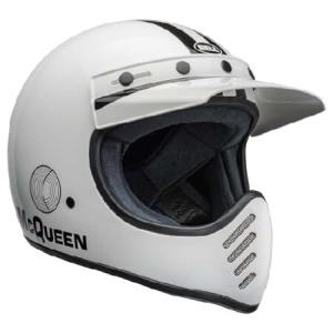 Bell Moto-3 Helmet (Gloss Steve McQueen AGS White/...