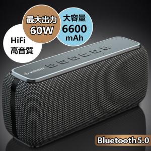 在庫一掃　ブルートゥース スピーカー Bluetooth スピーカー ワイヤレス 60W 防水 高音質 Bluetooth5.0 テレビ マイク付き キッチン  microSD再生｜yoriyoi-kurashi