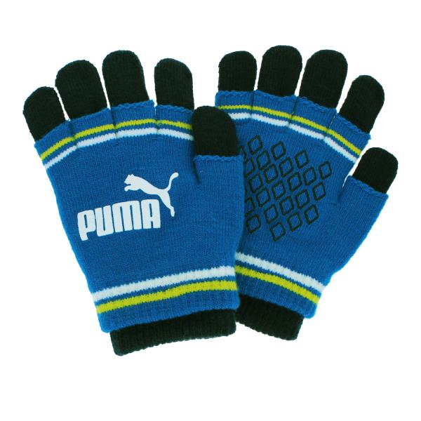 PUMA  キッズ ボーイズ ニット手袋 二重重ね レイヤード３WAY のびのび手袋 小学校低学年 ...
