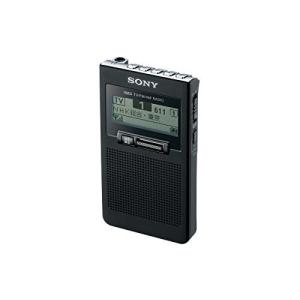 ソニー ポケットラジオ XDR-63TV : ポケッタブルサイズ FM/AM/ワンセグTV音声対応 ブラック XDR-63TV B