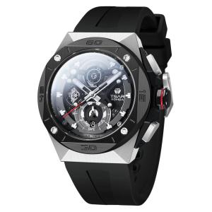 TSAR BOMBA Mens Watch 100M Waterproof Octagon Watches for Men Luxury Big Di