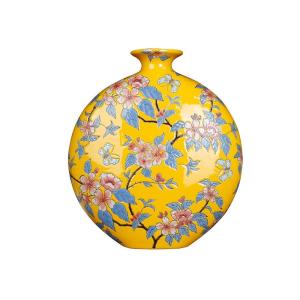 HGVVNM Modern New Chinese Floor Large Vase Ceramics HandPainted Dried Flowe