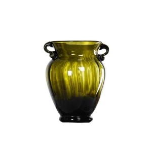 HGVVNM Flower Vase Glass Elegant Double Ear Decorative Handmade Air Color V