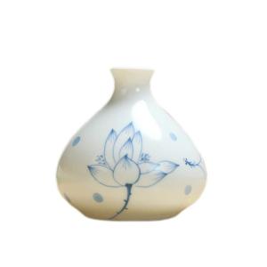 HGVVNM Century Modern Round Ceramic Home Decor Flower Vase Color  A