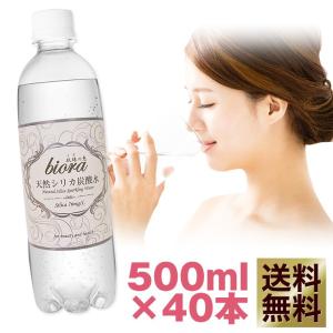 天然シリカ炭酸水 500ml×40本 シリカ72mg/L送料無料 シリカ水 強炭酸【sparksilica50040】