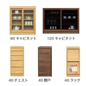 天板 開戸(左開き) 120キャビネット チェ...の詳細画像3