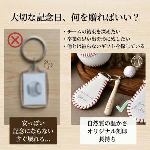 【名入れ無料】 卒団 記念品 野球 野球キーホ...の詳細画像2