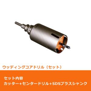 ミヤナガ（MIYANAGA） ウッディングコアドリルセット ポリクリック SDS