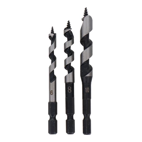 trad 三共コーポレーション TWD-301 ３本組木工用ドリル刃セット  6mm／8mm／10m...