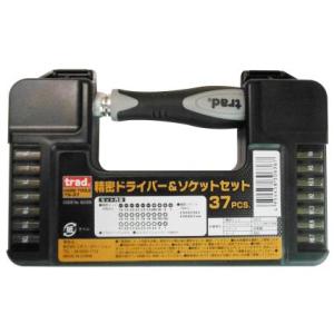 trad 三共コーポレーション TS-37 37PCS.精密ドライバー&ソケットセット TS37 【823306】(15130685)｜yorozu-depo