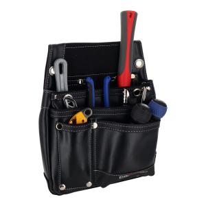 DBLTACT ダブルタクト DTL-07-BK 本革卓越 釘袋 2段 ブラック DTL07BK 三共コーポレーション 【582501】(15150082)