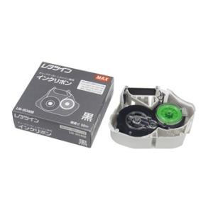MAX マックス LM-IR340B 黒 50m巻 レタツイン用インクリボンカセット チューブマーカ...