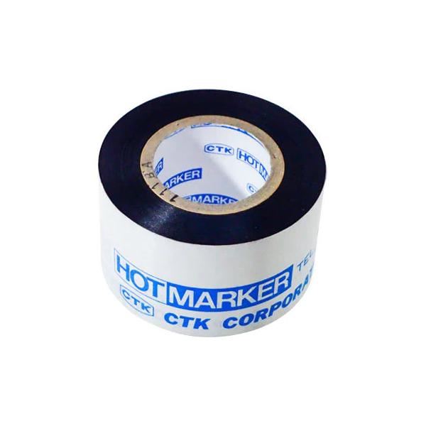 CTK シーティーケイ C-111-50 ホットマーカー用印字テープ 黒 (44010150)@