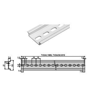KASUGA 春日電機 TXDA2 アルミＤＩＮレール（IEC35mm幅）（50本入）