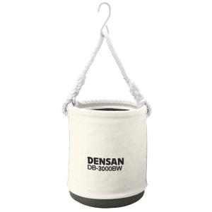 ジェフコム デンサン DB-3000BW 自立型電工バケツ 300φ×高さ350mm(白) (64010285)｜よろずデポ Yahoo!店