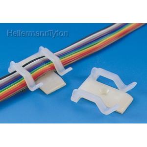 ヘラマンタイトン TY8H1S リボンケーブルクランプ 乳白 標準 接着 100個入 (422020...